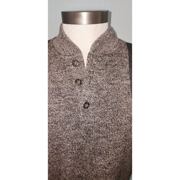 Cabela's Heavyweight Windshear Wool Brown Henley Sweater Size M - Picture 9 of 9